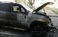 На Закарпатье сгорел джип начальника местного УБОПа