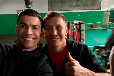 Головкин для фильма поспарринговал с Роналду