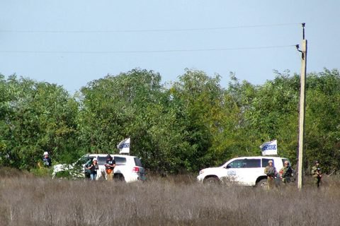 Наблюдатели ОБСЕ зафиксировали тяжелое вооружение боевиков в Перевальске и Бугаевке