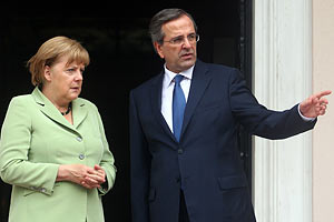 Меркель прибыла в Афины для переговоров
