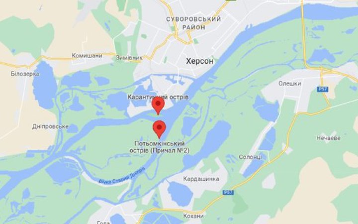 Великий Потьомкінський острів біля Херсона лишається у "сірій зоні", - ЗСУ