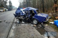 В Киеве на Гостомельском шоссе произошло смертельное ДТП при участии 5 автомобилей