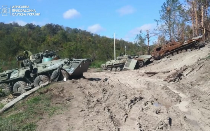 Прикордонники на Донеччині "затрофеїли" російські БТР та БМП 