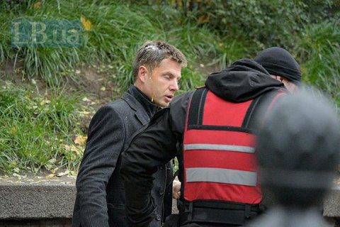 Нардепа Гончаренко забросали яйцами у Рады 
