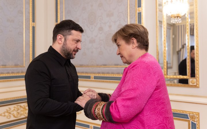Зеленський зустрівся з директоркою-розпорядницею Міжнародного валютного фонду