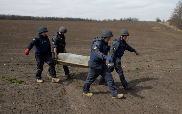 ДСНС знешкодила за добу 3,5 тисячі вибухонебезпечних предметів, у тому числі 2 авіаційні бомби