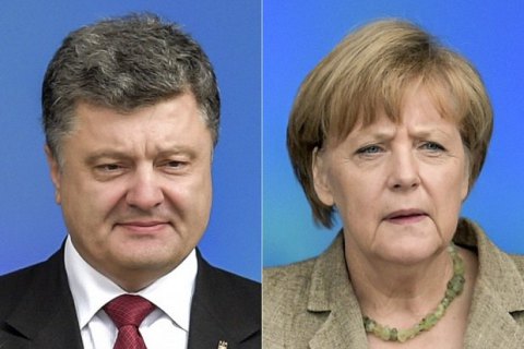 Порошенко и Меркель обсудили ситуацию на Донбассе