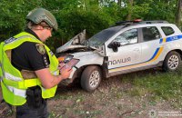 Російський дрон поцілив в поліцейське авто на Харківщині