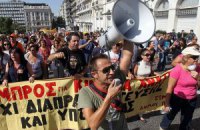 В Греции протестуют против закрытия телерадиокомпании ERT