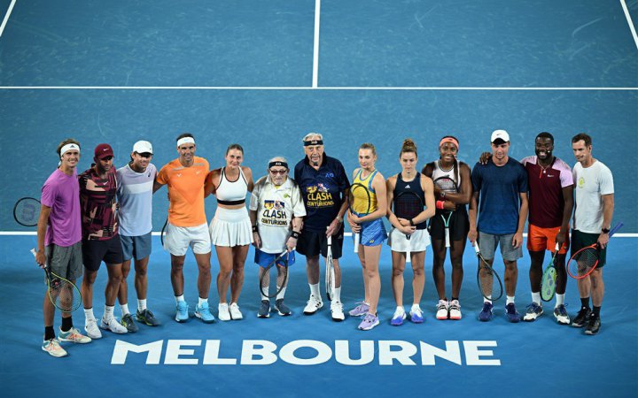 Перед стартом Australian Open-2023 пройшов благодійний матч на підтримку України