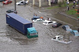 В Одессе во время потопа погиб человек