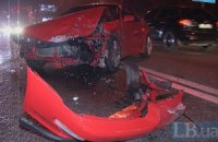 ДТП в Киеве: при столкновении четырех автомобилей пострадала беременная женщина