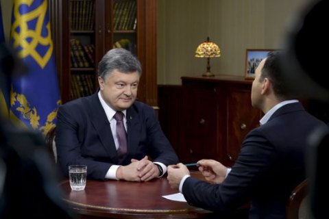 Порошенко дав інтерв'ю "Інтеру"