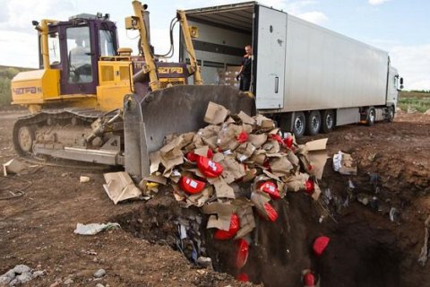 Россельхознадзор ​отчитался об уничтоженых в рамках "контрсанкций" продуктах