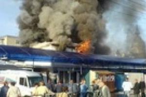Во Львове горит рынок