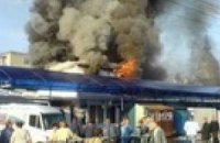 Во Львове горит рынок