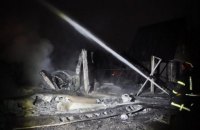 В Киеве на дом упали фрагменты самолета