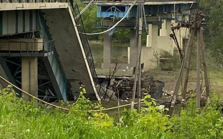 Окупанти вдруге зруйнували міст між Лисичанськом і Сєвєродонецьком