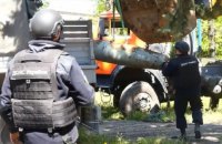 Сапери показали знищення 500-кілограмової авіабомби у Запорізькій області