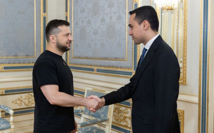 Зеленський зустрівся з главою італійського МЗС