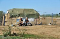 Переселенцы из Крыма и Донбасса протестовали под Кабмином