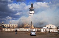 Горит исправительная колония во Львовской области
