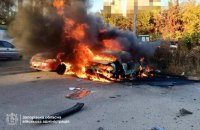 У Запоріжжі російський БпЛА влучив в автостоянку біля медзакладу: є поранений