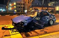 Ferrari на полной скорости протаранило такси