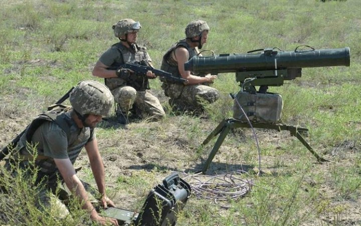 Военные 128-й бригады уничтожили из "Стугны" вражеский танк Т-72 на расстоянии 4,5 км