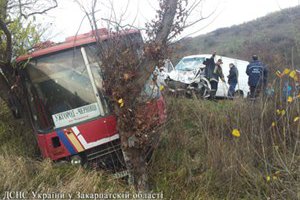 На Закарпатье разбился рейсовый автобус