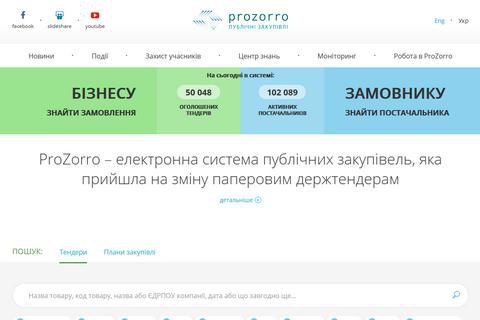 Сайт ProZorro відновив роботу після збою