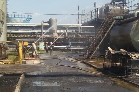 На території "Украгазвидобування" в Харківській області була пожежа