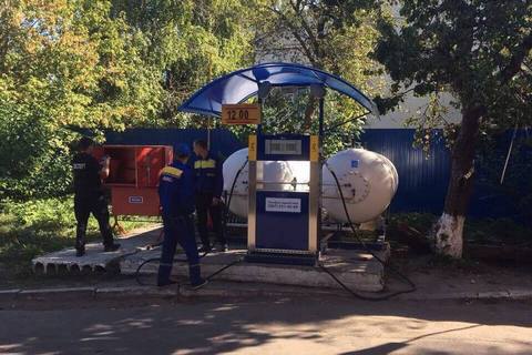 В Киеве демонтировали АГЗС возле Института ядерных исследований