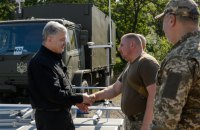 Порошенко привіз комплекс Poseidon у 22-у бригаду