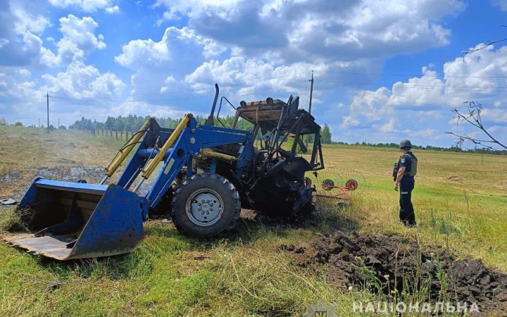 На околиці Харкова трактор підірвався на міні