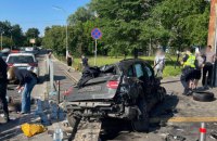За автомобілем, який вчора у Києві потрапив у смертельну ДТП, зафіксовано майже 40 порушень ПДР