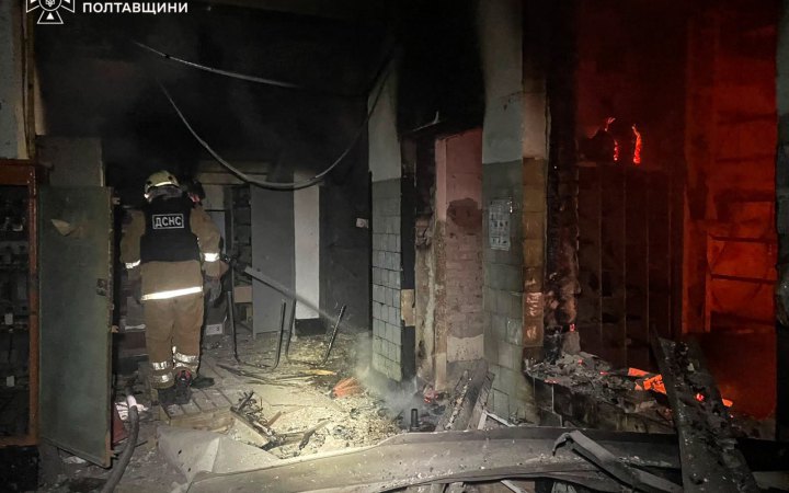 На Полтавщині російський БпЛА вдарив по території приватного підприємства