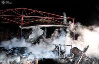 Атака  дронів: на Київщині ліквідовано загорання складських приміщень