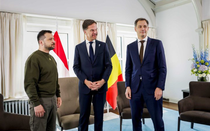 ​Зеленський та глави урядів Бельгії і Нідерландів підписали спільну декларацію