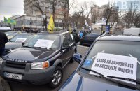 Полиция начала пять производств по факту перекрытия дорог "евробляхерами"