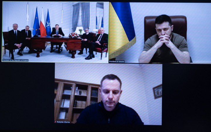 Зеленський провів відеоконференцію з Дудою: говорили про біженців, українську енергосистему і потребу в літаках та ППО