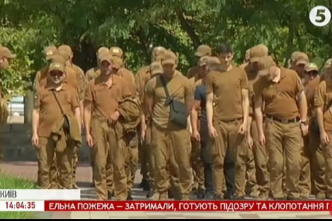 В Киеве прошла репетиция Марша защитников ко Дню независимости