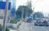 В Краснодоне боевики на танке врезались в троллейбус