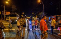 У Києві активісти перекривали проспект Науки через забудову скверу волонтерів АТО