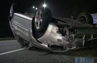 ​Под Киевом Chevrolet протаранил Subaru и перевернулся