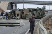 В России перевернулся грузовик с ракетно-пушечной системой "Панцирь"
