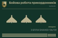 Прикордонники показали, як збили три російських "шахеди" над Чорним морем
