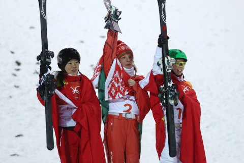 Білоруська фристайлістка Гуськова виграла золото Олімпіади в повітряній акробатиці