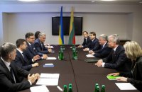 Зеленский встретился с президентом Литвы и премьером Бельгии