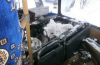 В Черкасской области загорелся рейсовый автобус с 40 пассажирами
